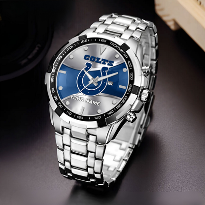 Indianapolis Football Team – Alloy Men Quartz Watch – Custom Name