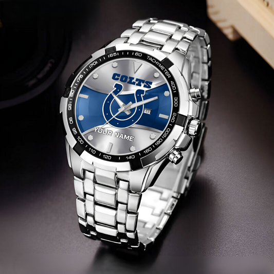 Indianapolis Football Team – Alloy Men Quartz Watch – Custom Name