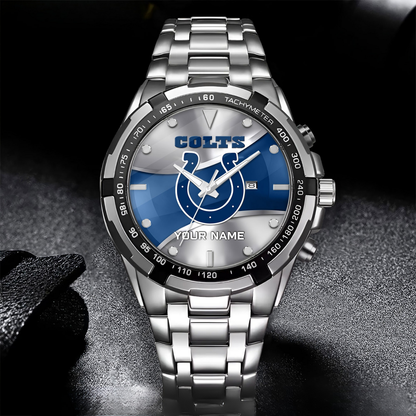 Indianapolis Football Team – Alloy Men Quartz Watch – Custom Name