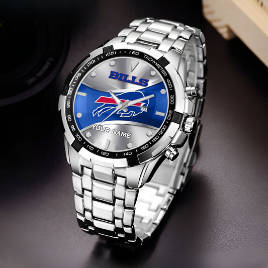 Buffalo Football Team – Alloy Men Quartz Watch – Custom Name